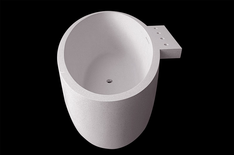 resin terrazzo bathtub